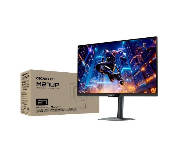מסך גיימינג Gigabyte M27UP 4K SS IPS 160Hz 1MS HDR USB HUB