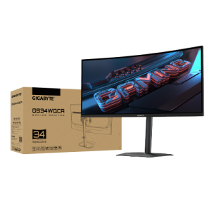 מסך גיימינג קעור | Gigabyte GS34WQCA | 34" WQHD VA | 120Hz | 1ms