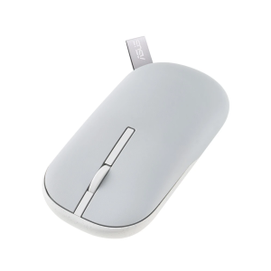 עכבר אלחוטי שקט ASUS MD100 Lite Gray 2.4GHz + Bluetooth