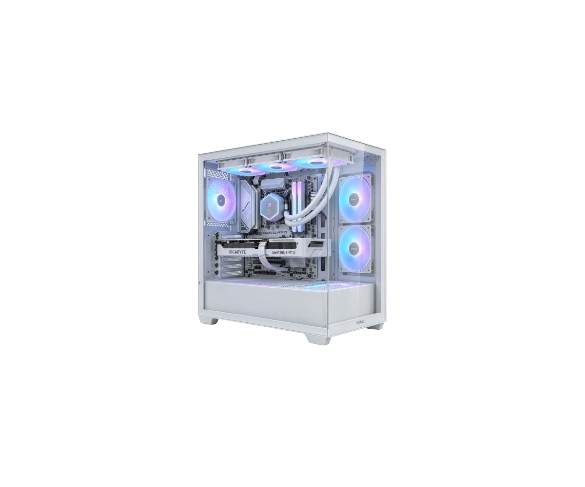 מחשב גיימינג לבן | Antec CX300 ARGB | AMD Ryzen 5 7500X3D | RTX 5060 8GB ICE | 32GB DDR5 6000 | 1TB NVMe Gen4 | קירור נוזלי 360