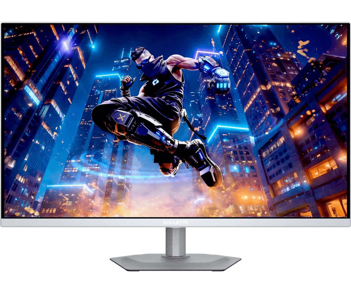 מסך גיימינג | Gigabyte MO27Q2A ICE לבן | 27" 2K QD-OLED | 280Hz | 0.03ms | HDR True Black 400 | KVM | רמקולים